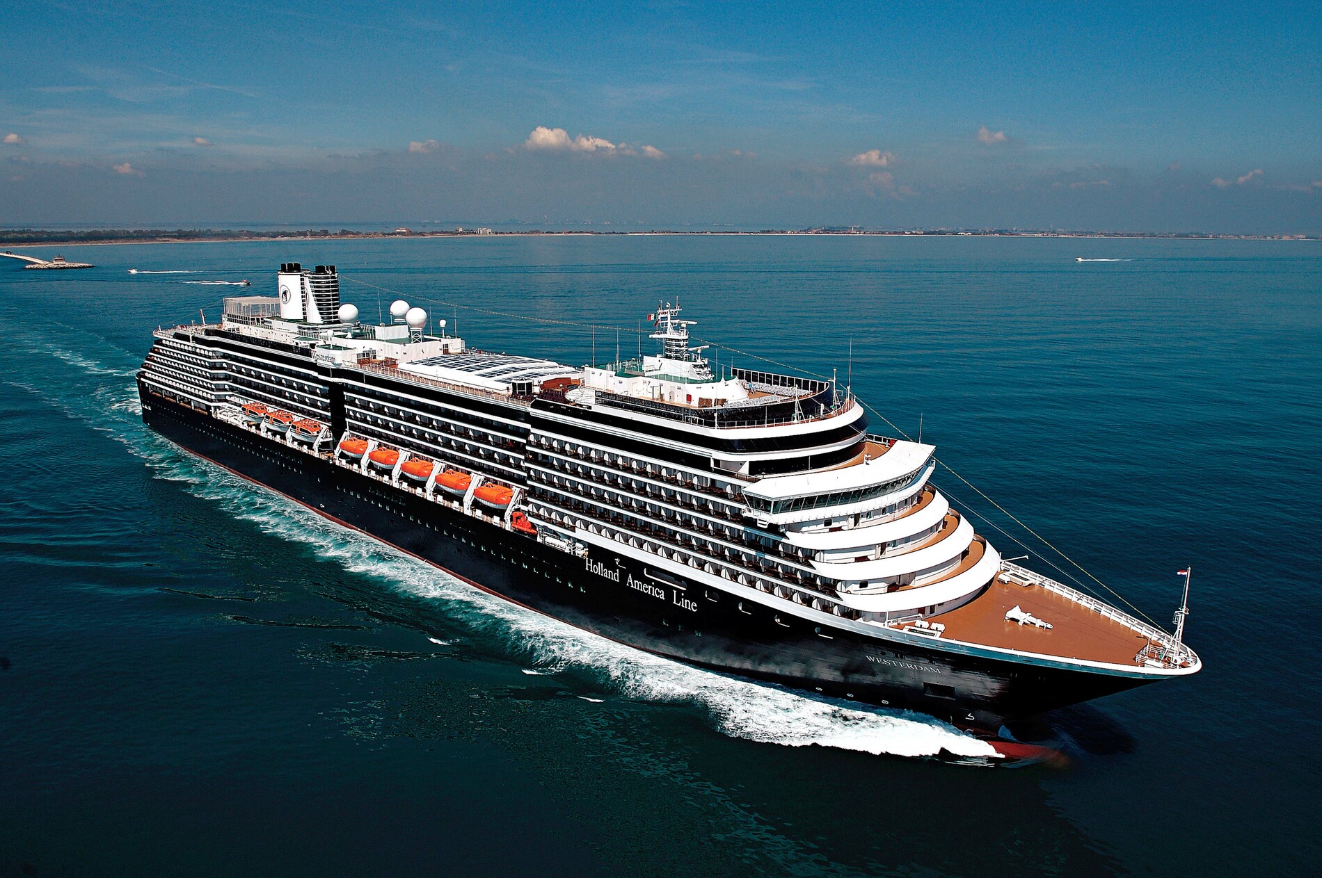 A photo of the Westerdam cruise ship
