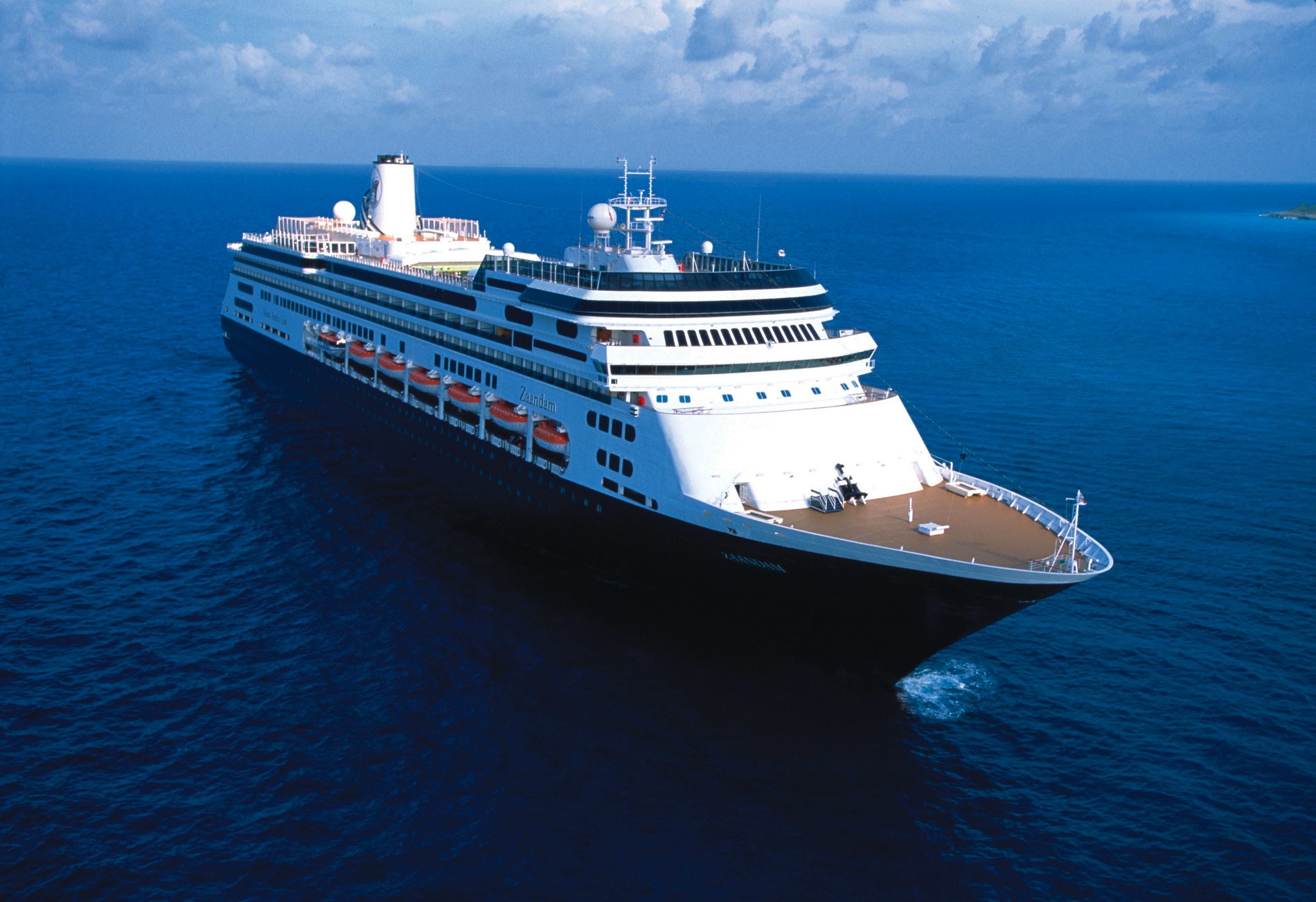 A photo of the Zaandam cruise ship