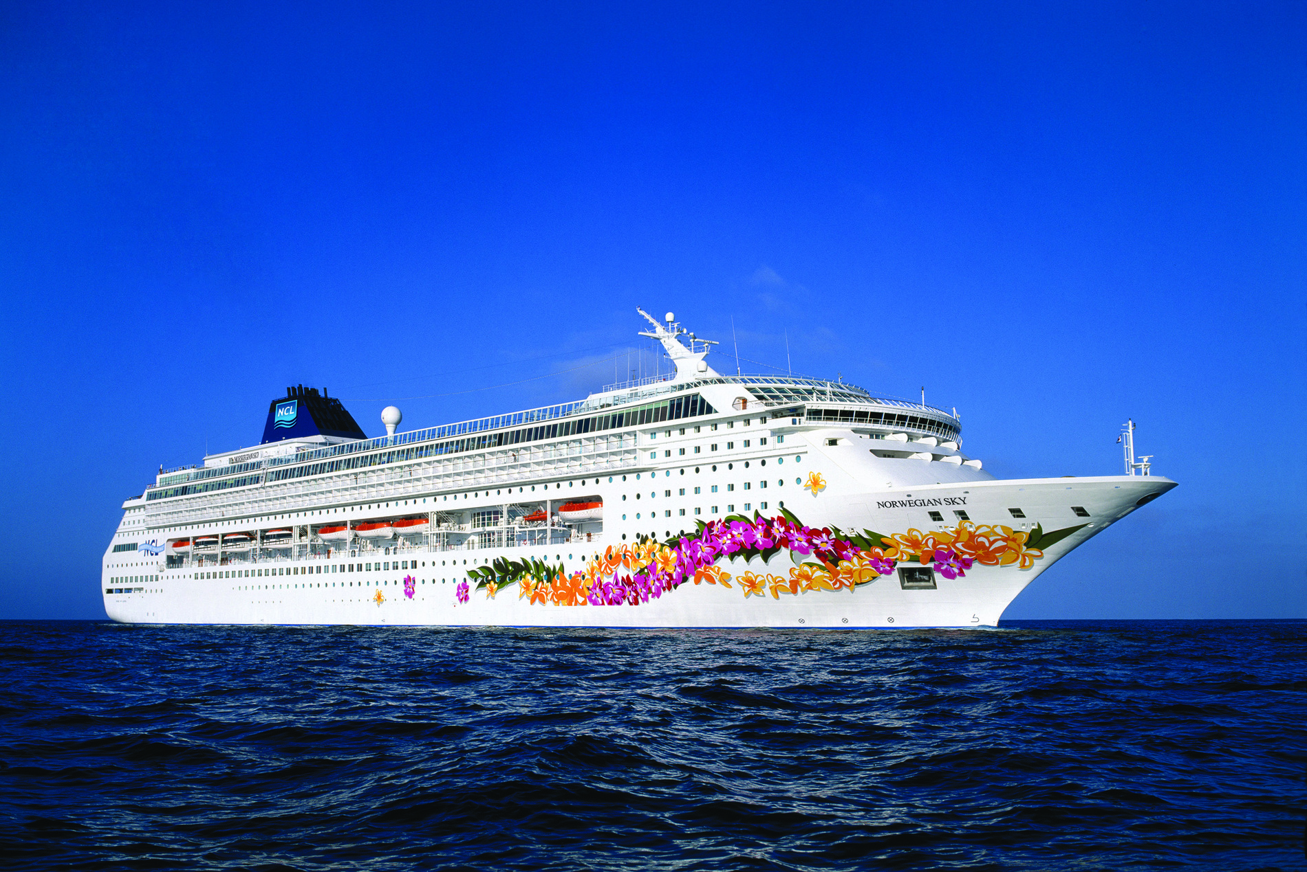 A photo of the Norwegian Sky cruise ship