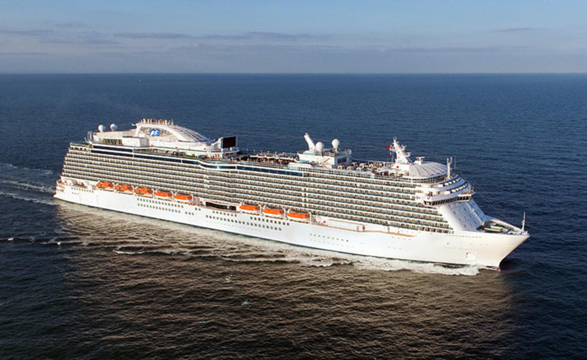 A photo of the Royal Princess cruise ship