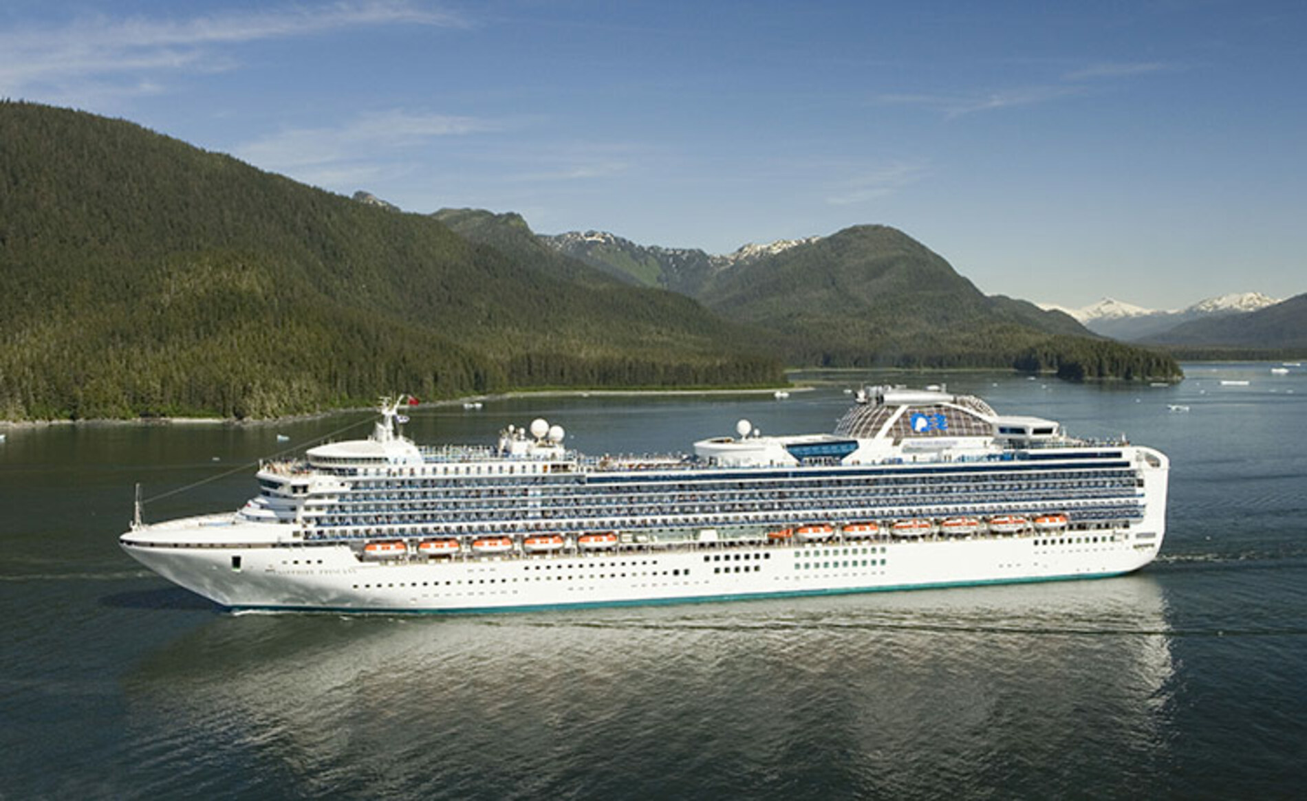 A photo of the Sapphire Princess cruise ship