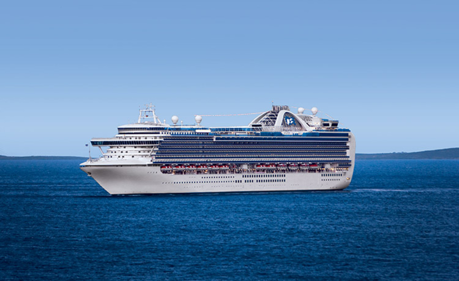 A photo of the Emerald Princess cruise ship