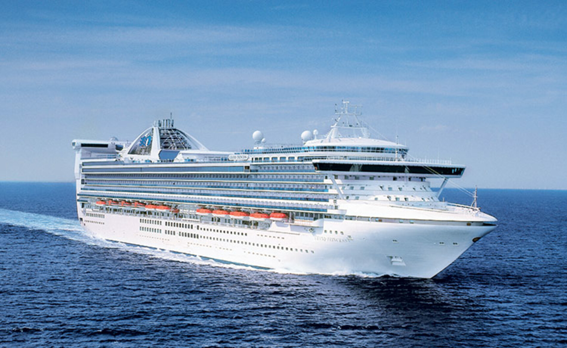 A photo of the Golden Princess cruise ship