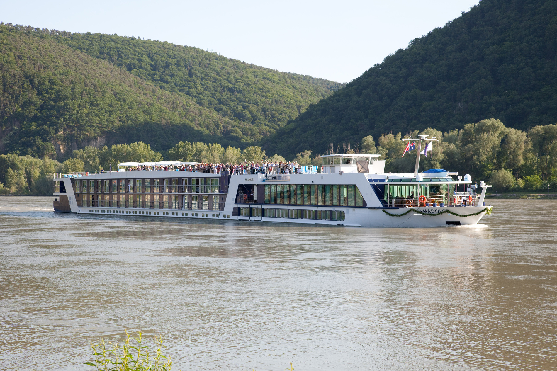 A photo of the AmaDolce cruise ship