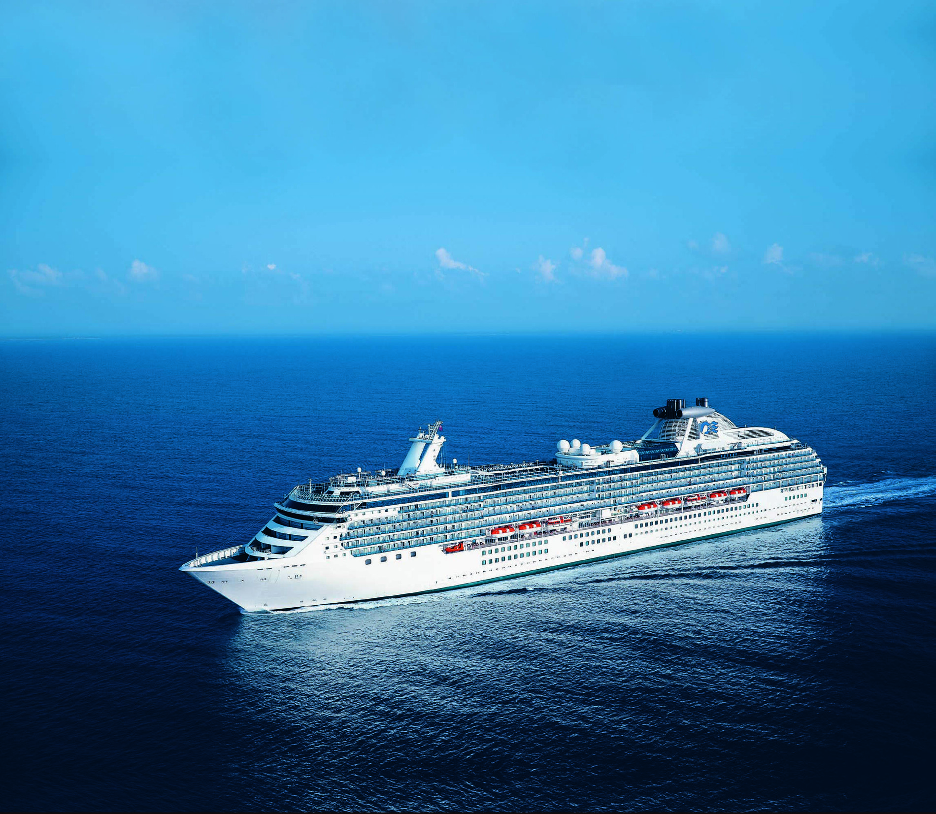 A photo of the Coral Princess cruise ship