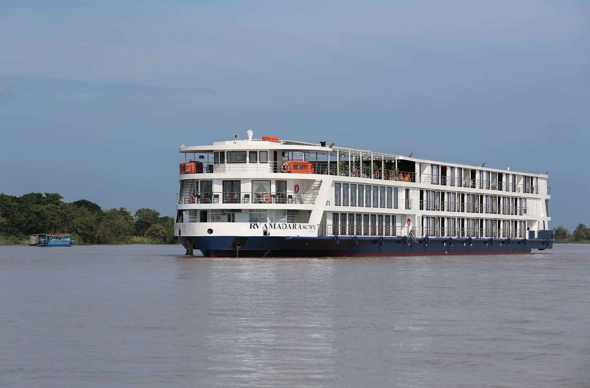A photo of the AmaDara cruise ship