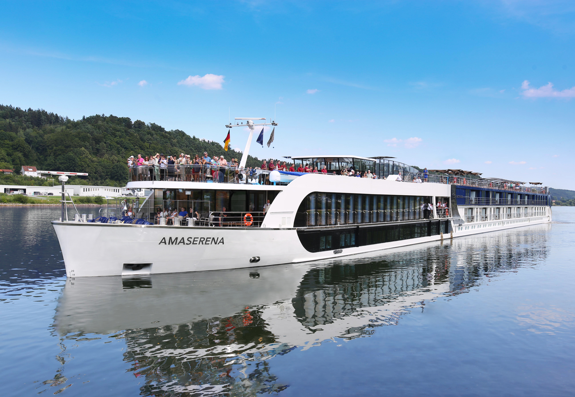 A photo of the AmaSerena cruise ship