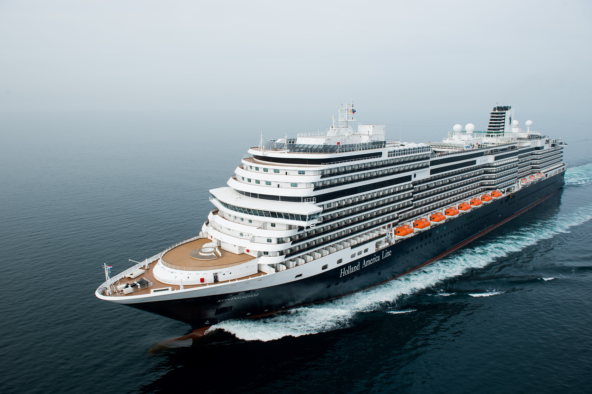 A photo of the Koningsdam cruise ship
