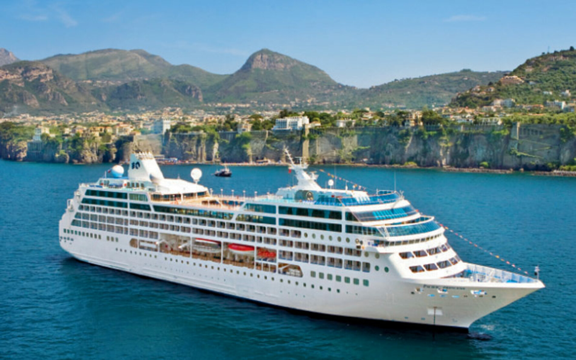 A photo of the Pacific Princess cruise ship