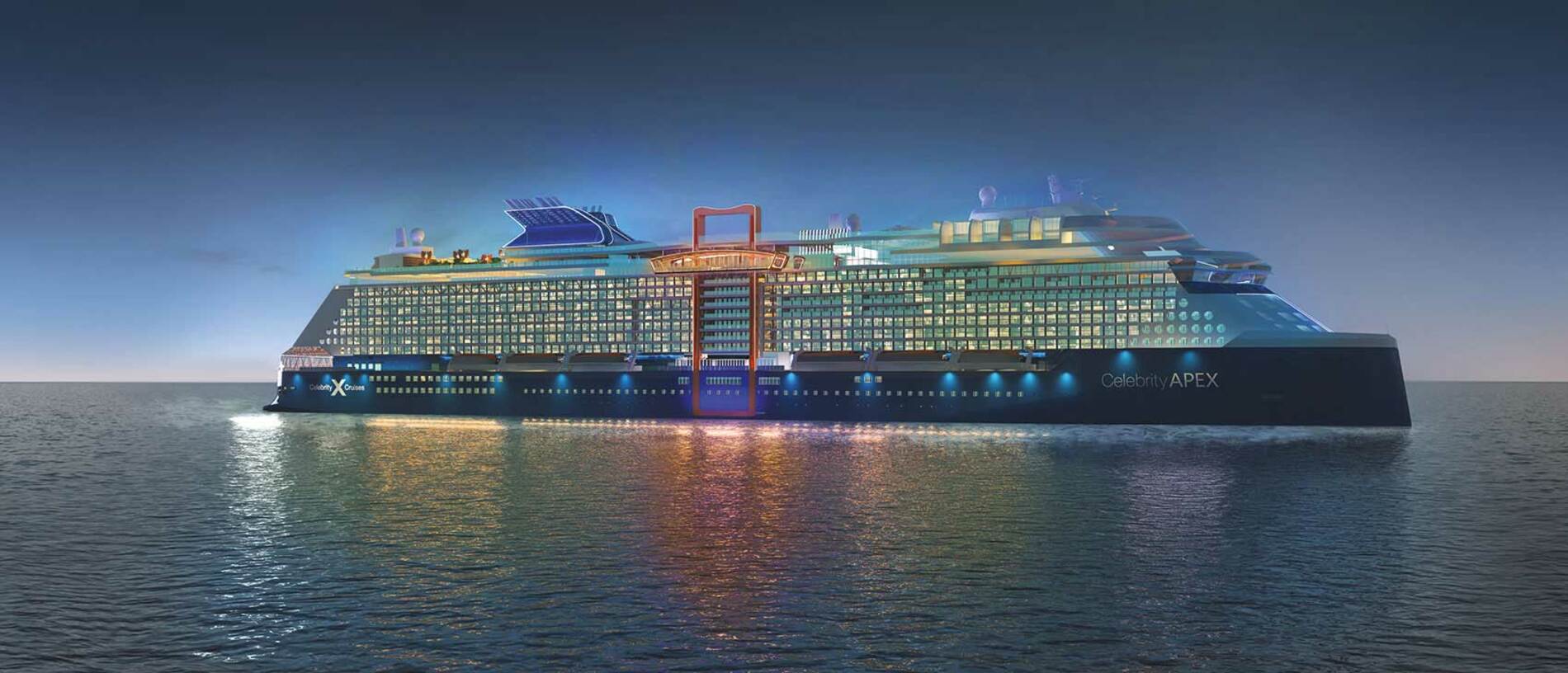 A photo of the Celebrity Apex cruise ship