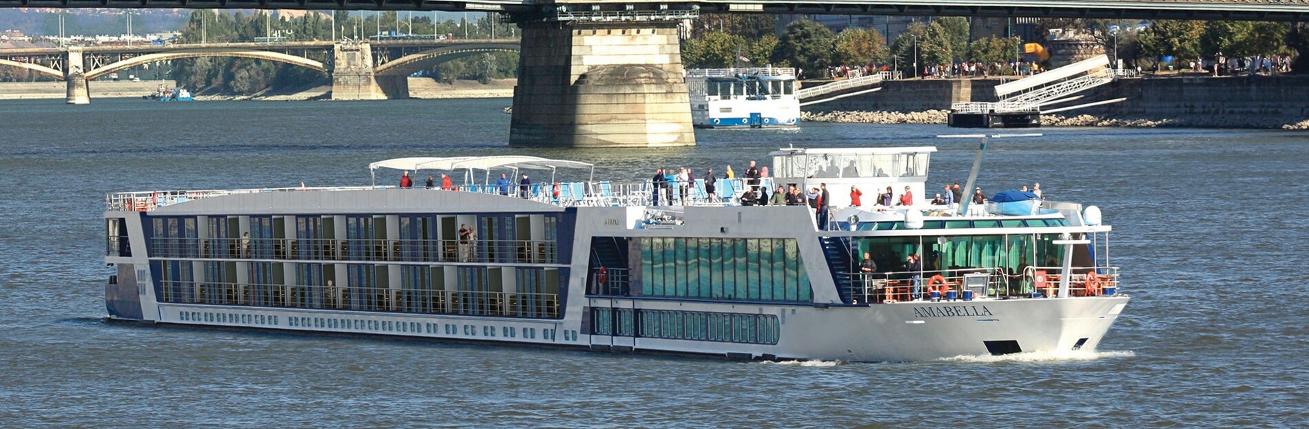 A photo of the AmaBella cruise ship