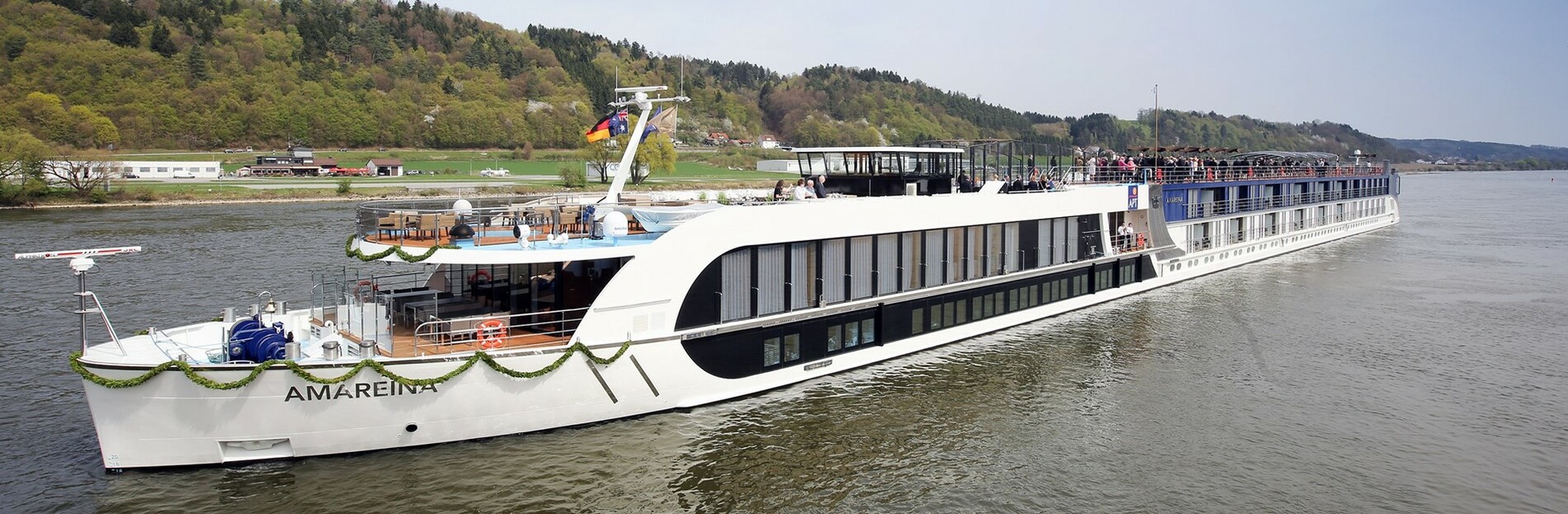A photo of the AmaReina cruise ship