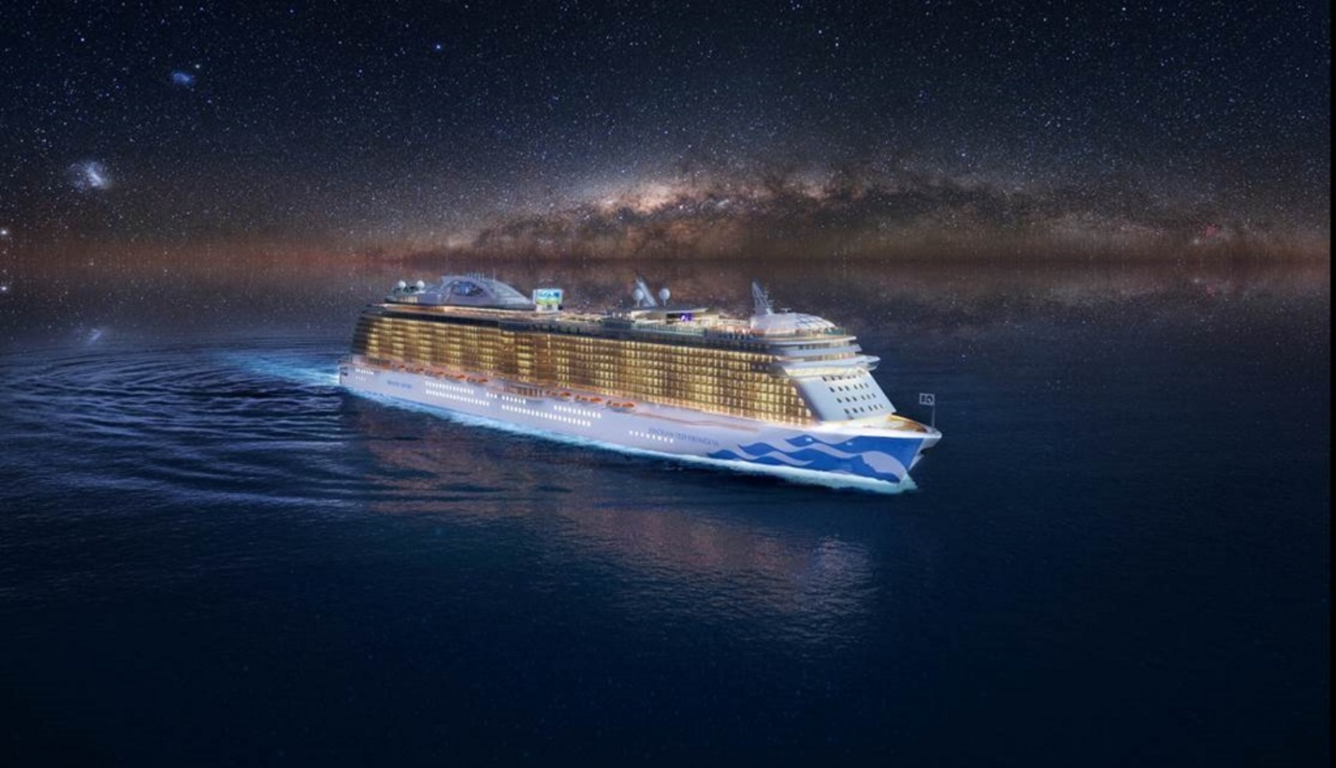 A photo of the Enchanted Princess cruise ship