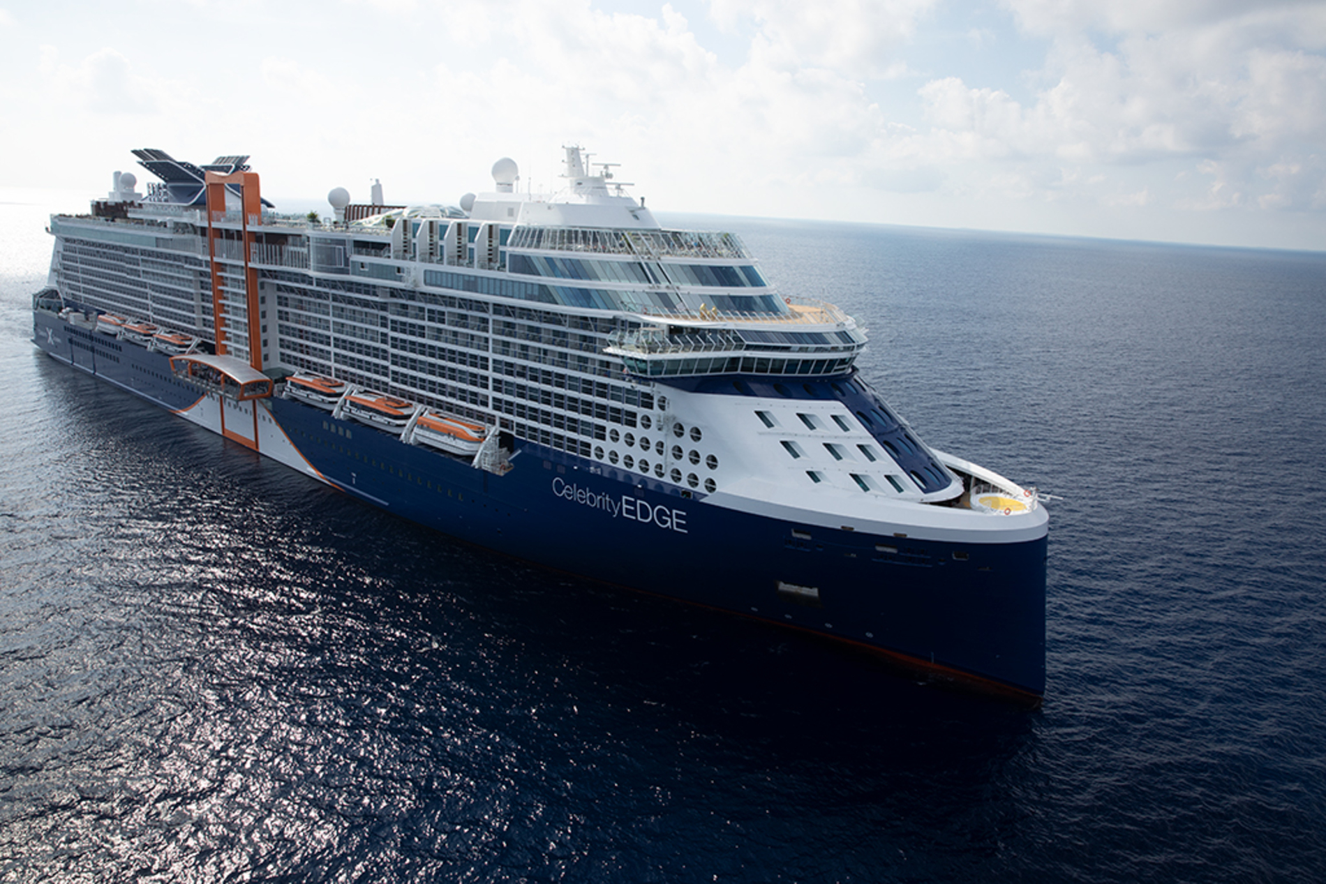 A photo of the Celebrity Edge cruise ship