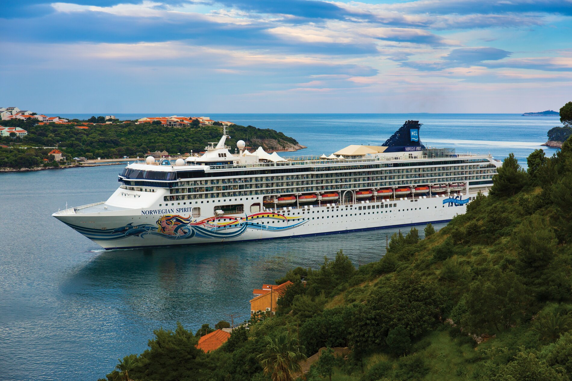 A photo of the Norwegian Spirit cruise ship