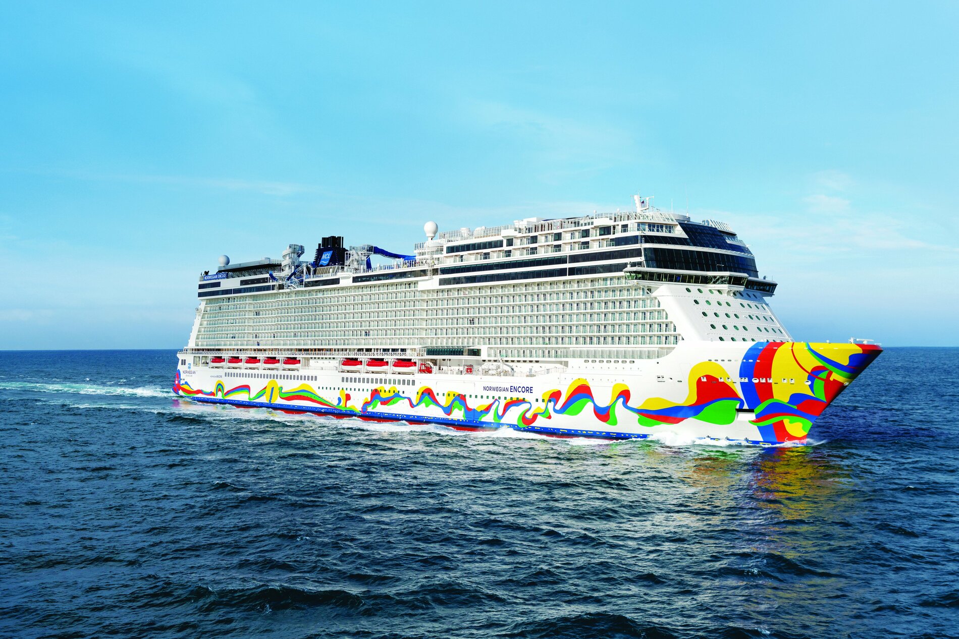 A photo of the Norwegian Encore cruise ship