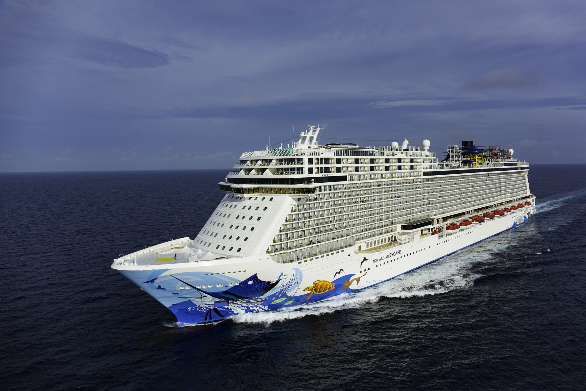 A photo of the Norwegian Escape cruise ship