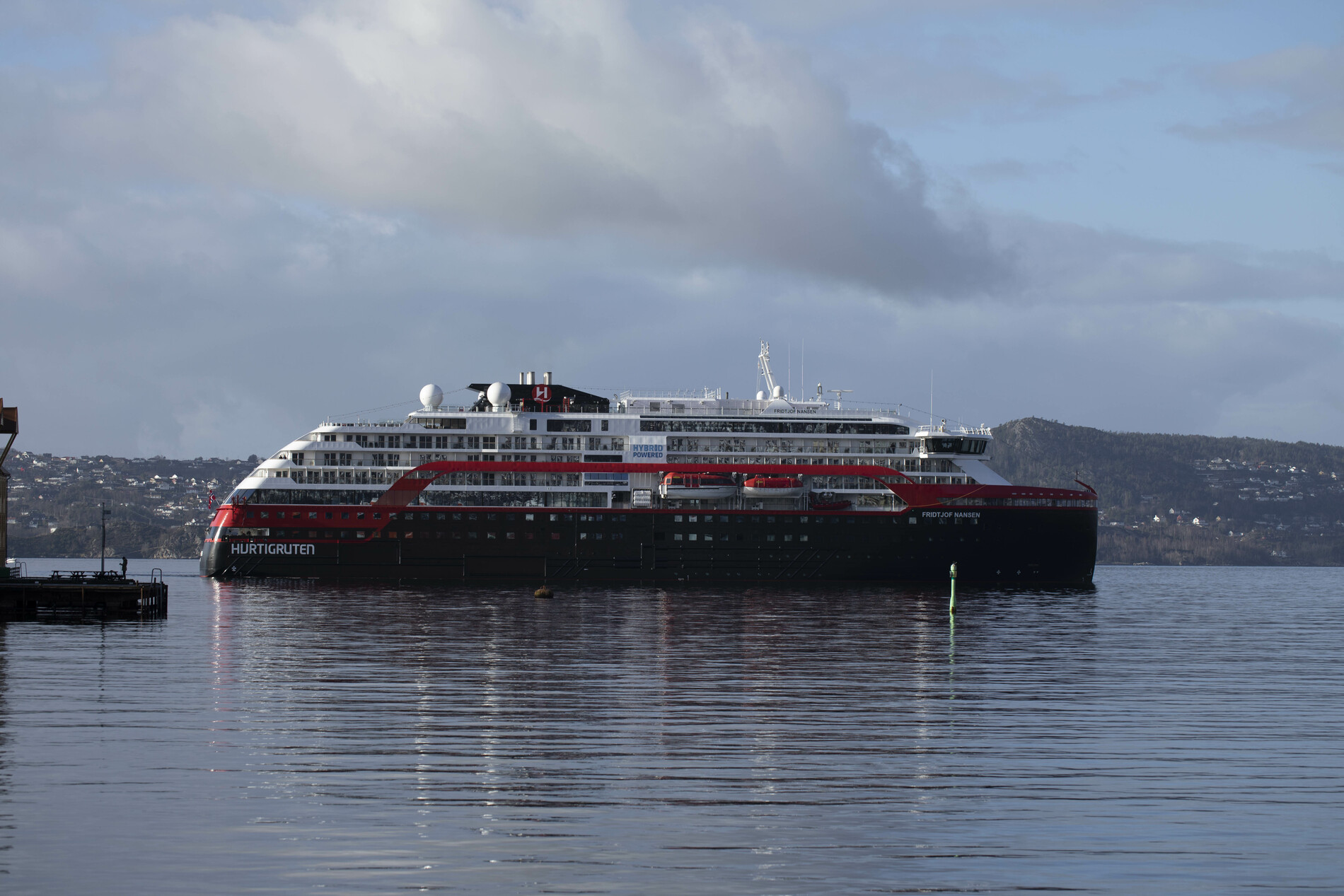 A photo of the MS Fridtjof Nansen cruise ship