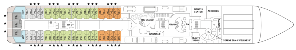 Regent Seven Seas Cruises Seven Seas Mariner Deck Plans Deck 7.png