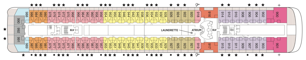 Regent Seven Seas Cruises Seven Seas Mariner Deck Plans Deck 9.png