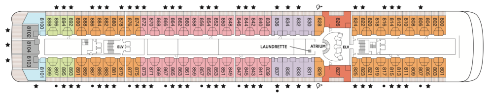 Regent Seven Seas Cruises Seven Seas Mariner Deck Plans Deck 8.png