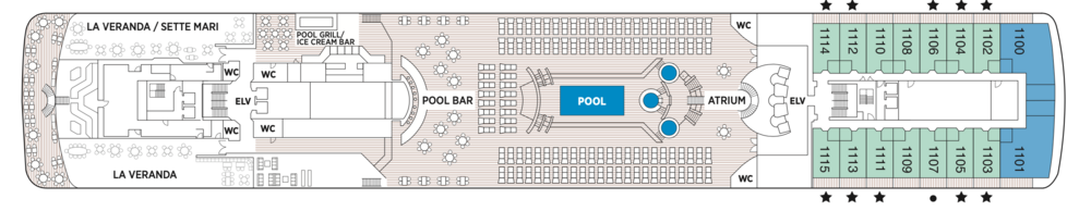 Regent Seven Seas Cruises Seven Seas Mariner Deck Plans Deck 11.png