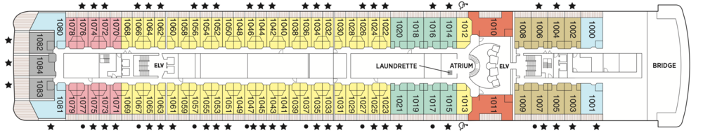 Regent Seven Seas Cruises Seven Seas Mariner Deck Plans Deck 10.png