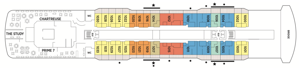 Regent Seven Seas Cruises Seven Seas Explorer Deck Plans Deck 10.png