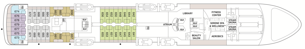 Regent Seven Seas Cruises Seven Seas Voyager Deck Plans Deck 6.png