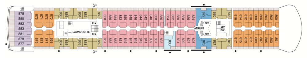 Regent Seven Seas Cruises Seven Seas Voyager Deck Plans Deck 8.png