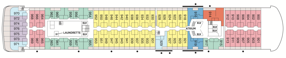 Regent Seven Seas Cruises Seven Seas Voyager Deck Plans Deck 9.png