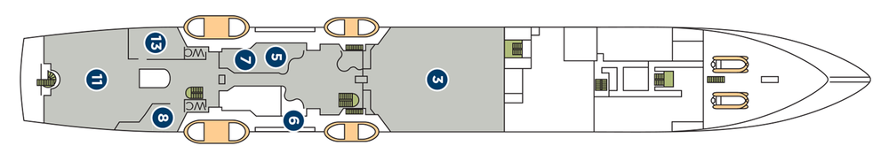 Windstar Cruises, Wind Spirit, Deck 3.png