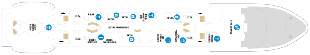 Royal Caribbean International, Voyager of the Seas, Deck 5.png