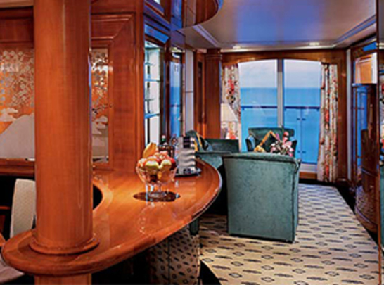 Aft-Facing Owner’s Suite with Large Balcony