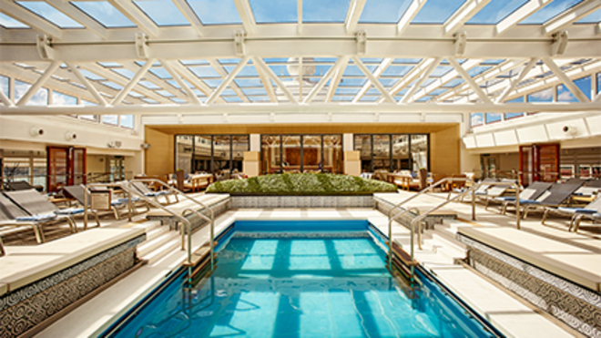 Main Pool with Retractable Dome