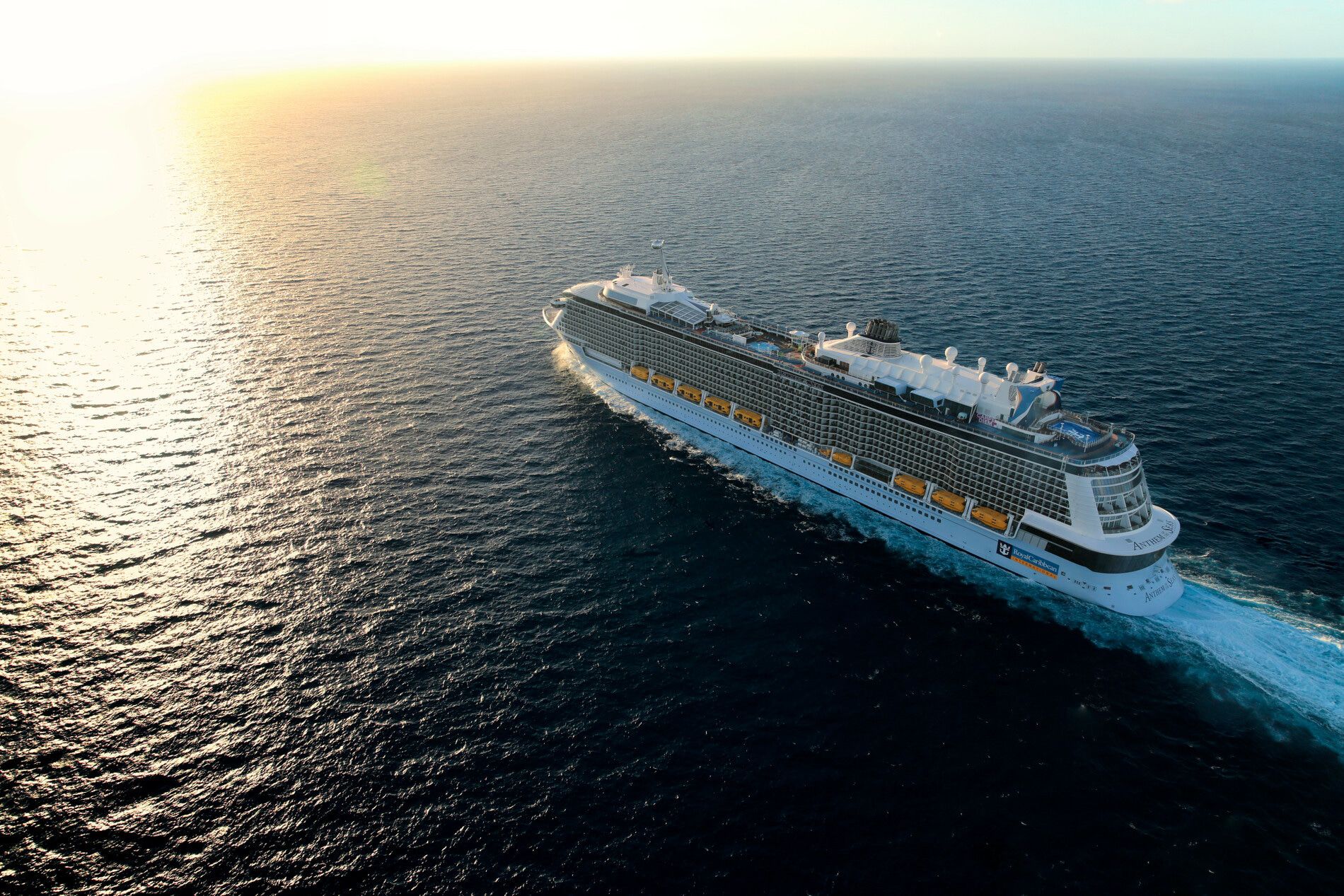 A photo of the Anthem of the Seas cruise ship