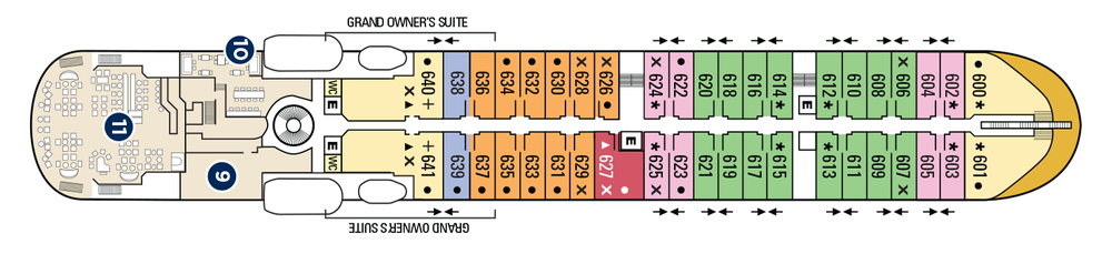 Windstar Cruises, Star Breeze, Star Legend and Star Pride, Deck 6.png