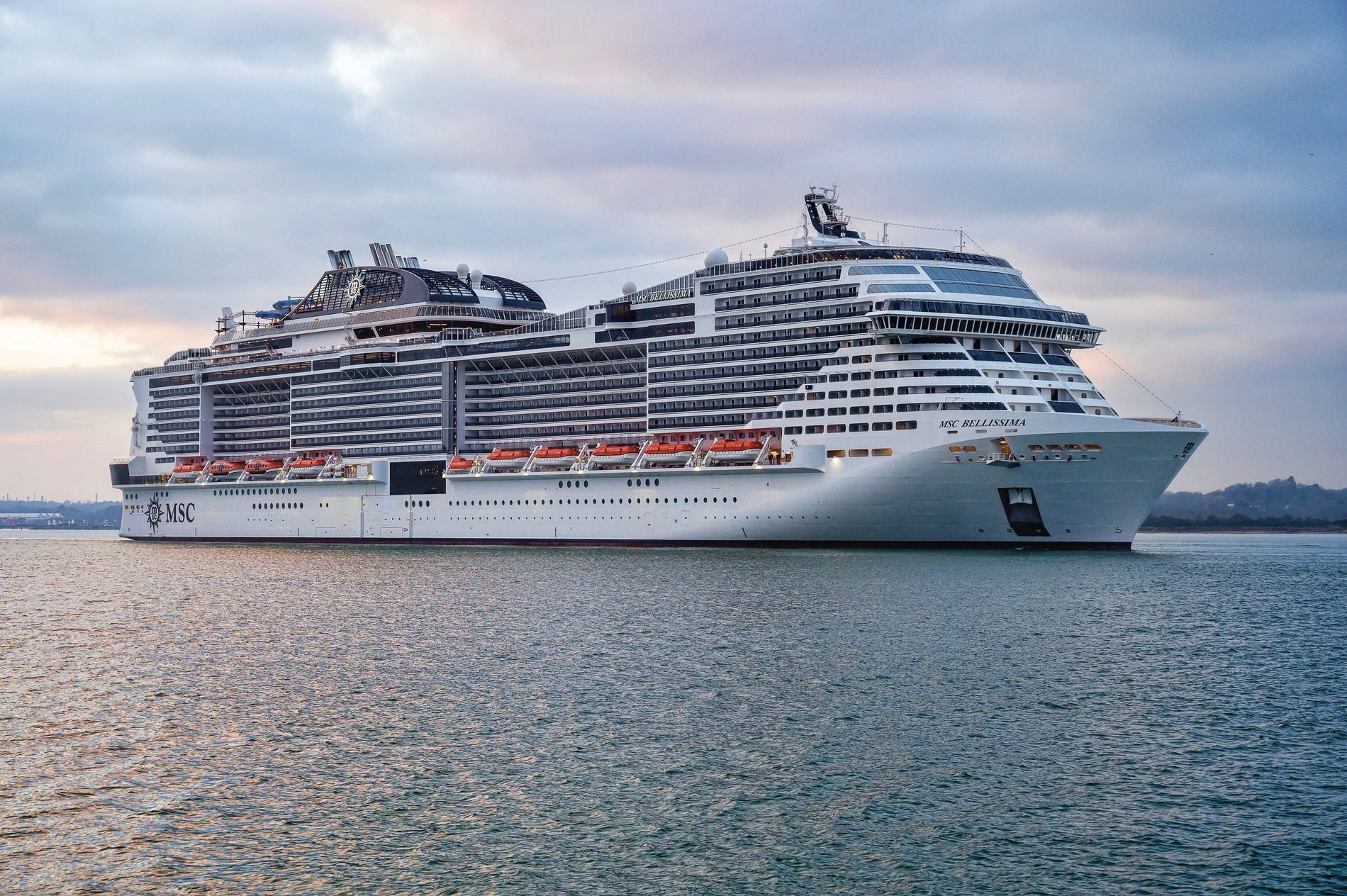 A photo of the MSC Bellissima cruise ship