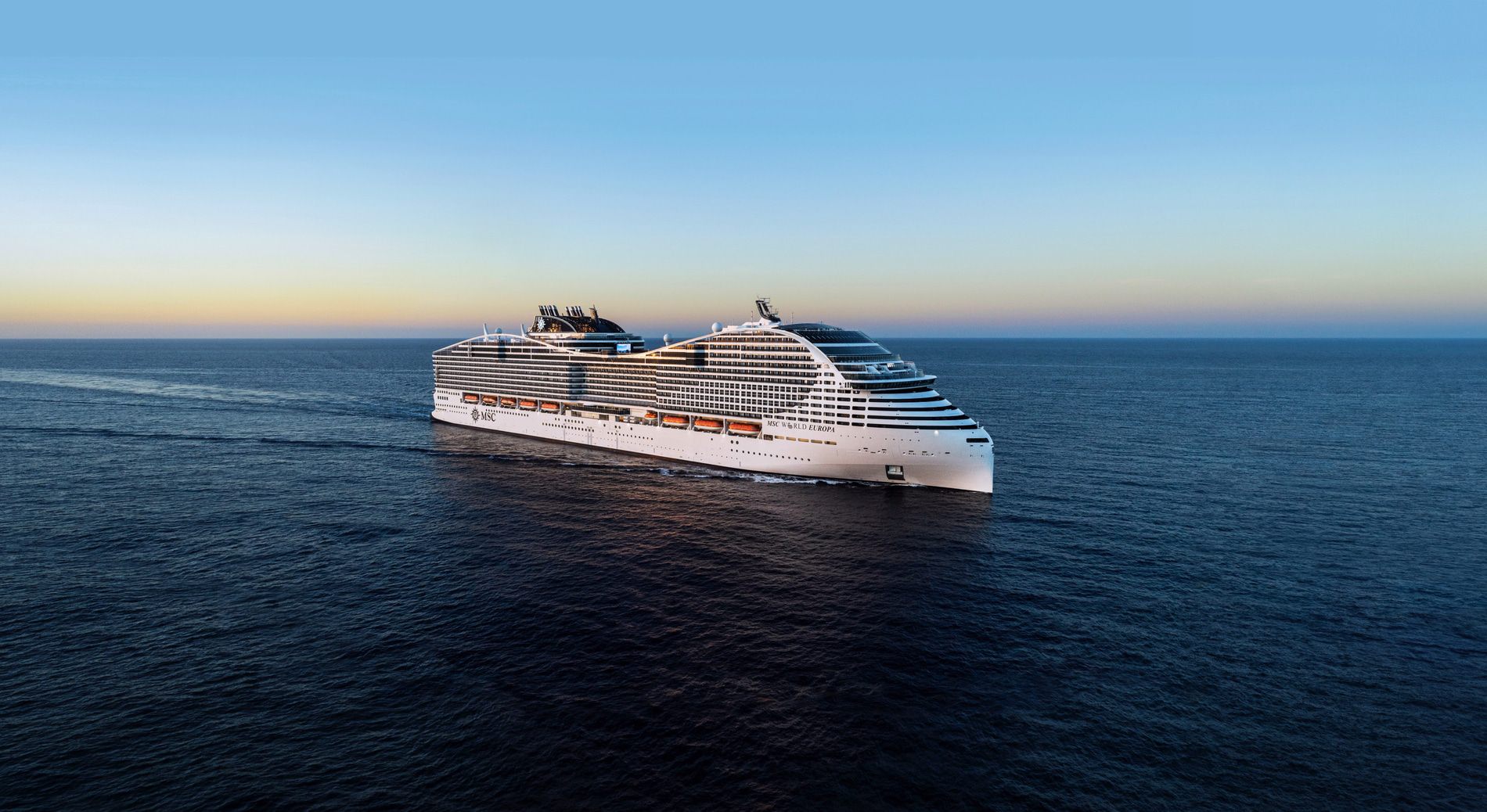 A photo of the MSC World Europa cruise ship