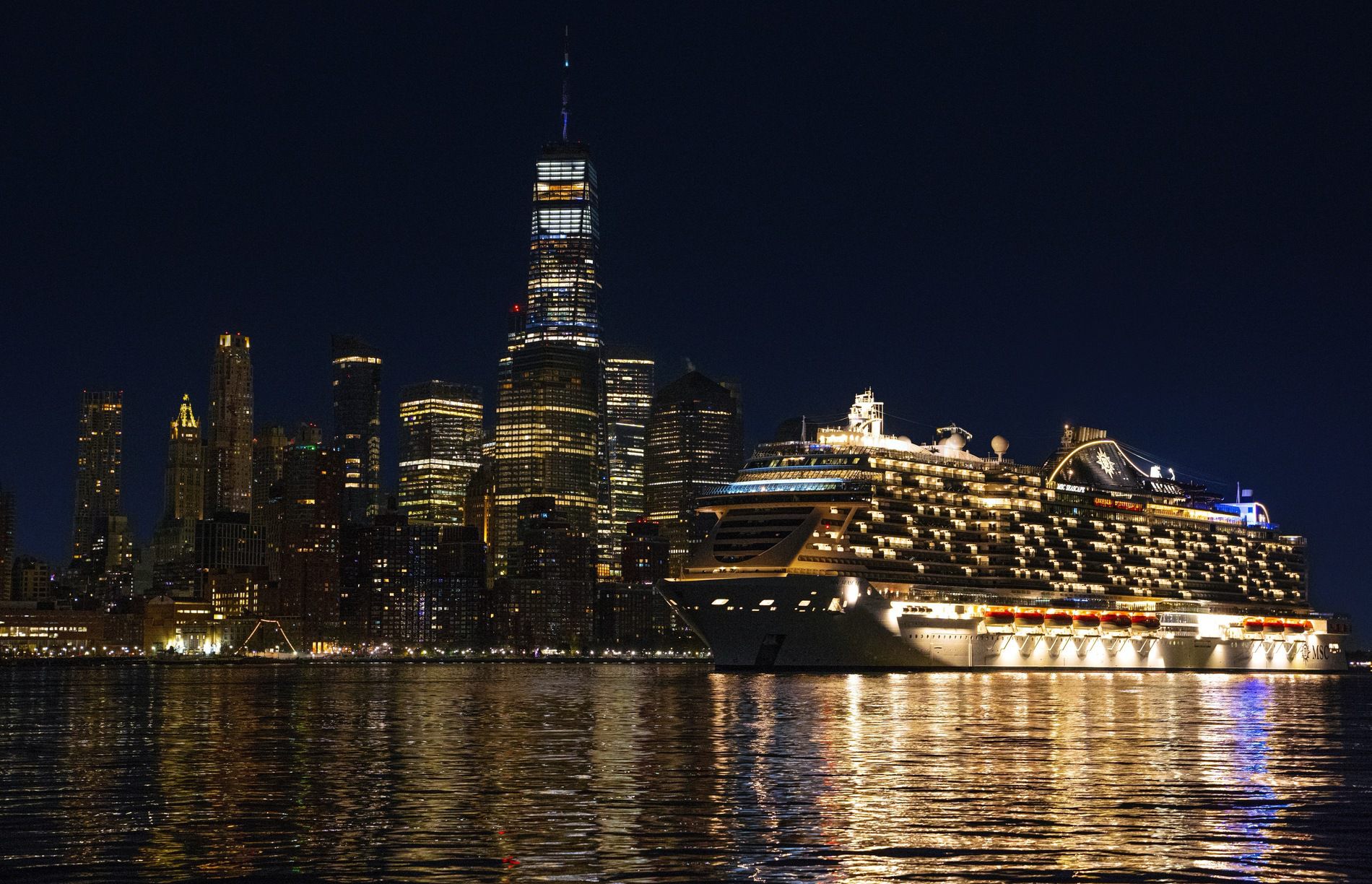 A photo of the MSC Seascape cruise ship