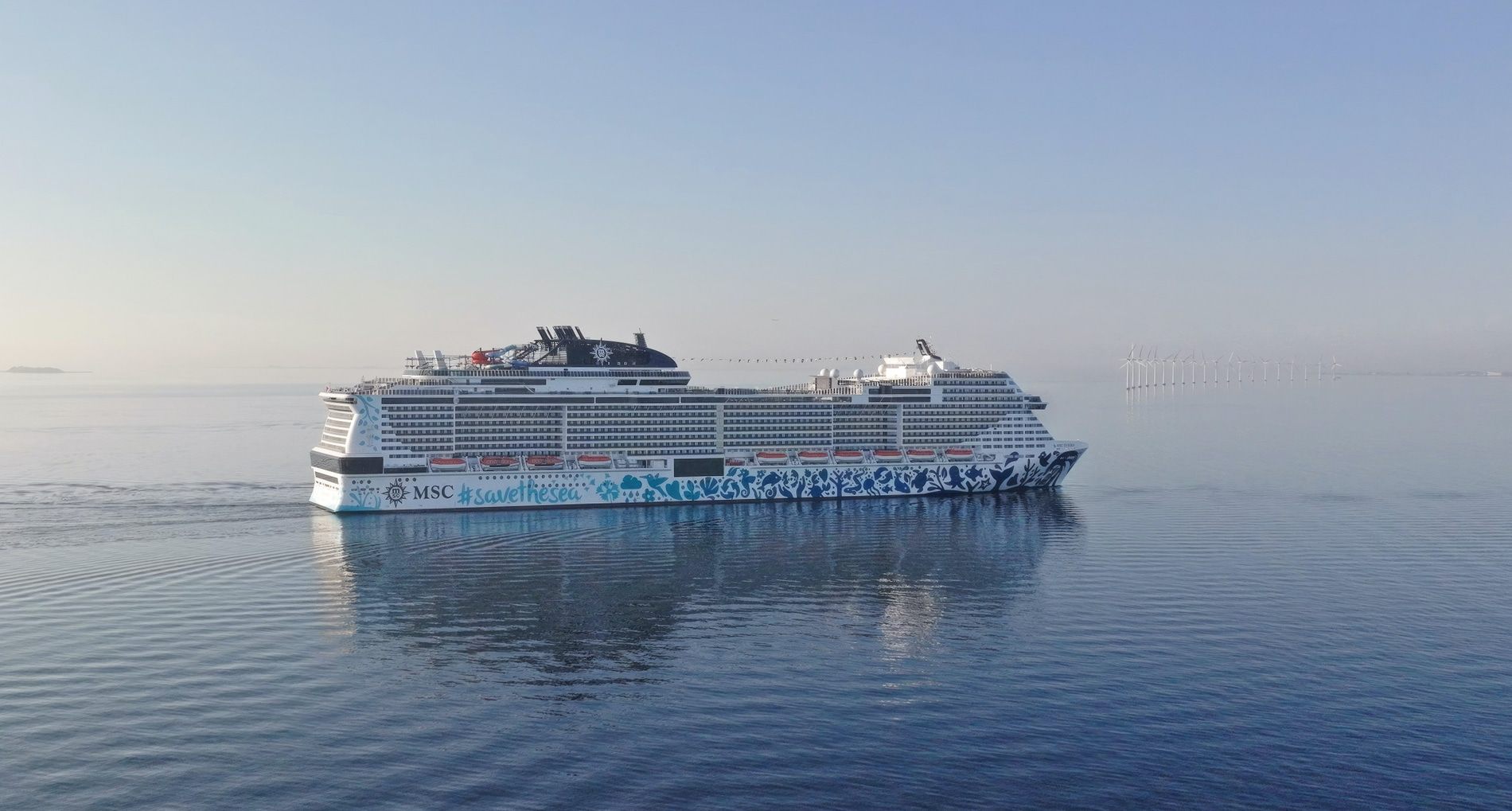 A photo of the MSC Euribia cruise ship