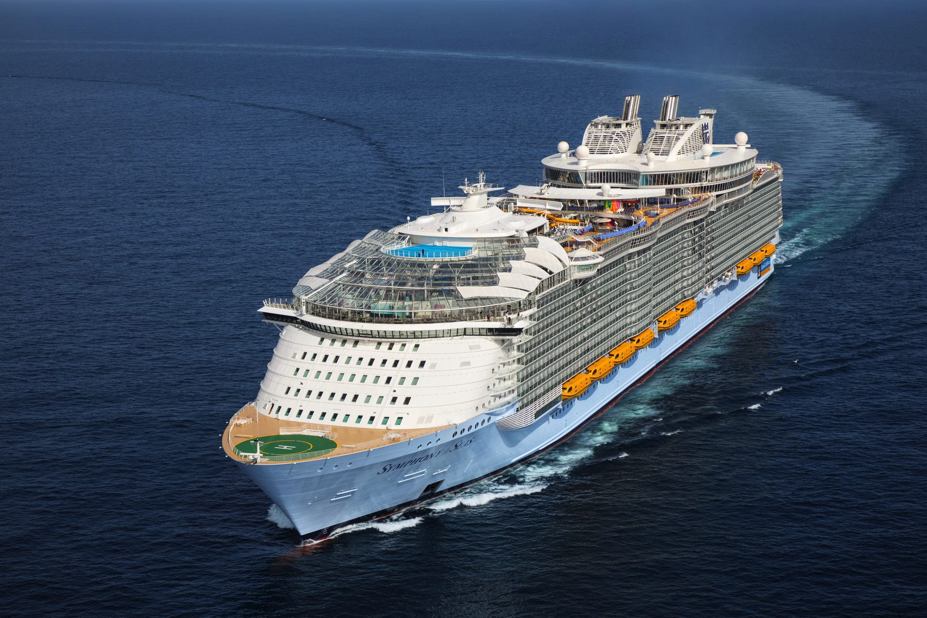 A photo of the Symphony of the Seas cruise ship