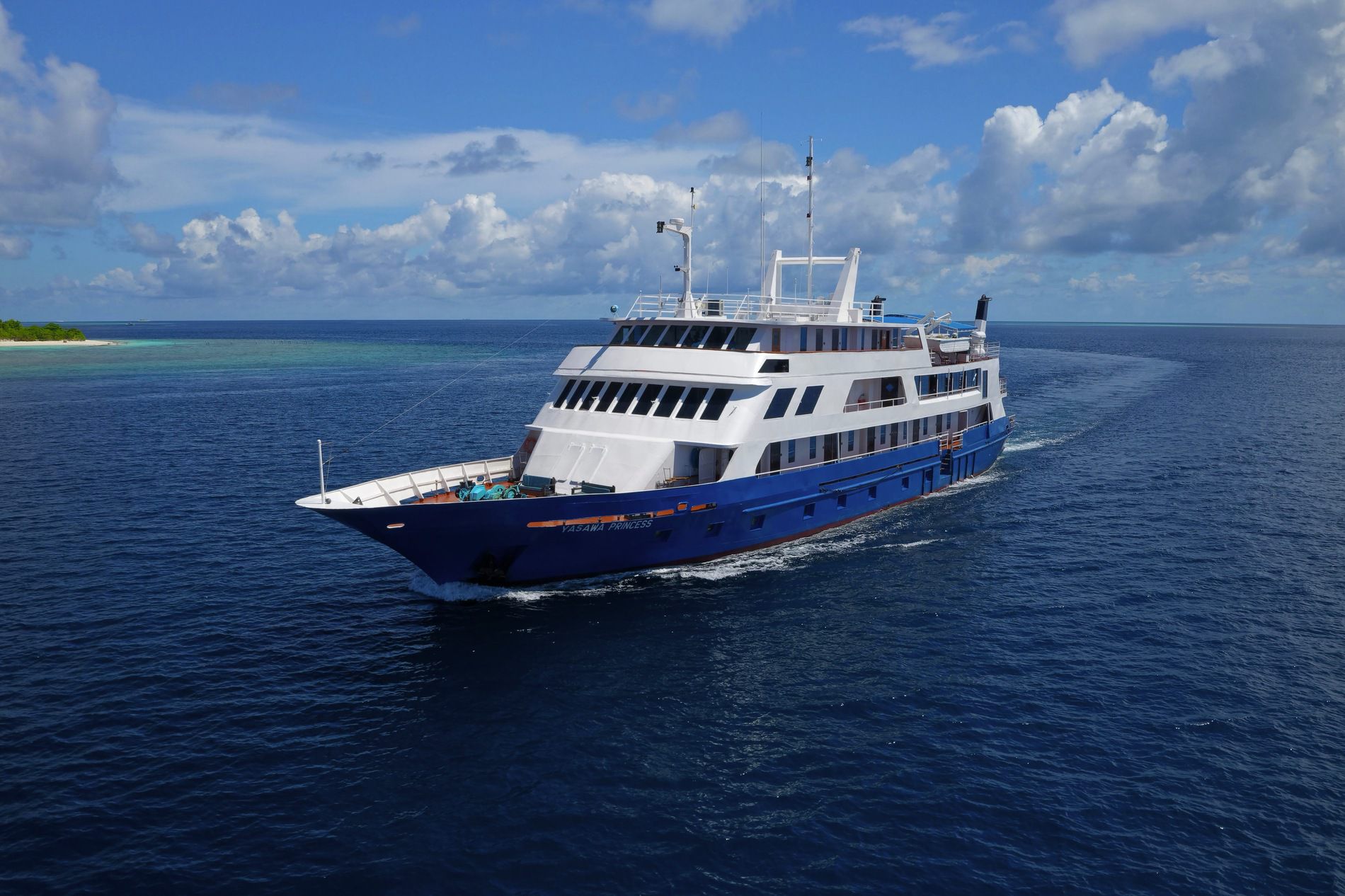 A photo of the MV Yasawa Princess cruise ship