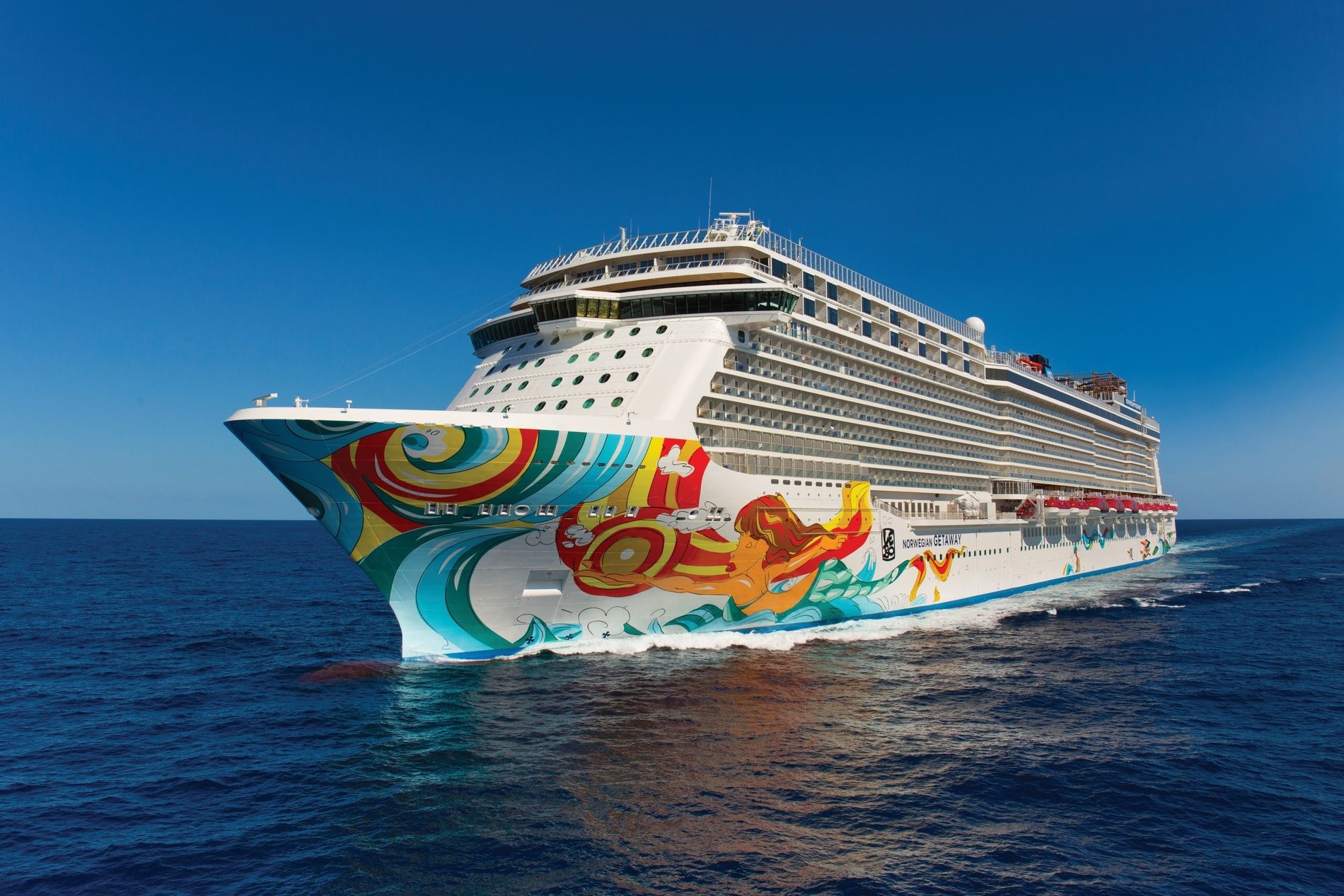 A photo of the Norwegian Getaway cruise ship