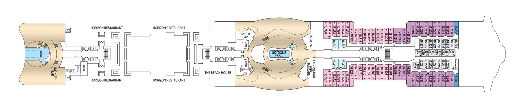 Deck 16 - Lido Deck