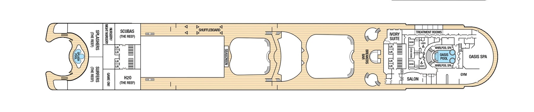 Deck 16 - Aqua Deck
