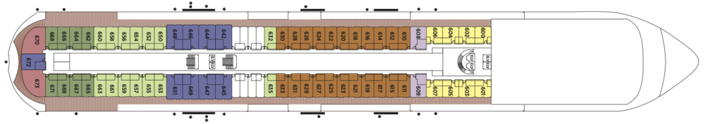 Regent Seven Seas Cruises, Seven Seas Prestige Deck 6.png