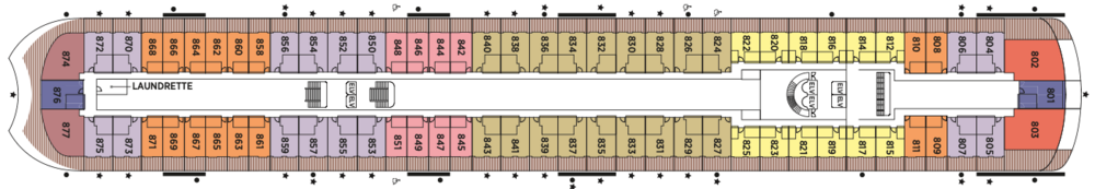 Regent Seven Seas Cruises, Seven Seas Prestige Deck 8.png