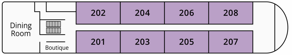 Uniworld Aria Amazon - Deck 2 Second Deck.png