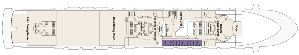Princess Cruises Deck 6 Caribbean Princess.png
